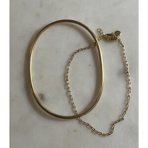 Madewell Two Pack Cuff and Chain Anklet Set